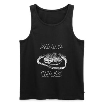 Saar Wars Saarland Fan Geschenk Saarschleife - Männer Premium Bio Tank Top - Schwarz - Vorne - AI Model Male 178 light (178cm)