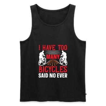 Cyclisme, cyclisme, cyclisme - Débardeur bio Premium Homme - noir - Devant - Michal (187cm)