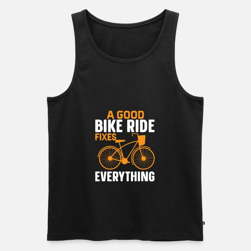 Cyclisme, cyclisme, cyclisme - Débardeur bio Premium Homme - noir