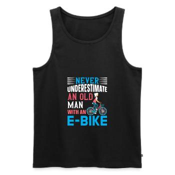 Cyclisme, cyclisme, cyclisme - Débardeur bio Premium Homme - noir - Devant - Michal (187cm)