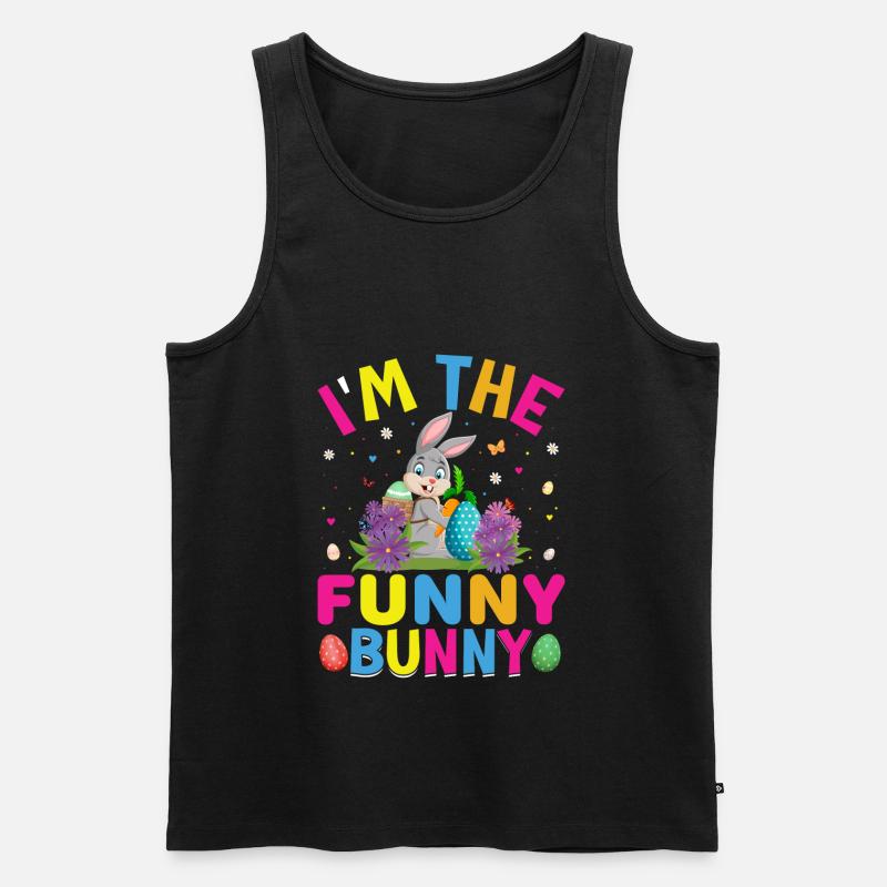 Easter Easter Easter Eggs - Men's Premium Organic Tank Top - black