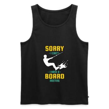 wakeboarding lovers - Männer Premium Bio Tank Top - Schwarz - Vorne - AI Model Male 178 light (178cm)