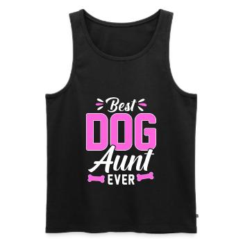 Meilleure tante de chien de tous les temps - Dog Lovers - Débardeur bio Premium Homme - noir - Devant - Michal (187cm)