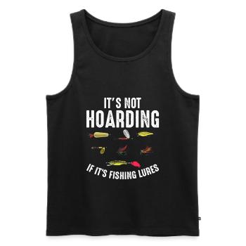 It Is No Hoarding If There Are Fishing Lures Fishing - Men's Premium Organic Tank Top - black - Front - AI Model Male 178 light (178cm)