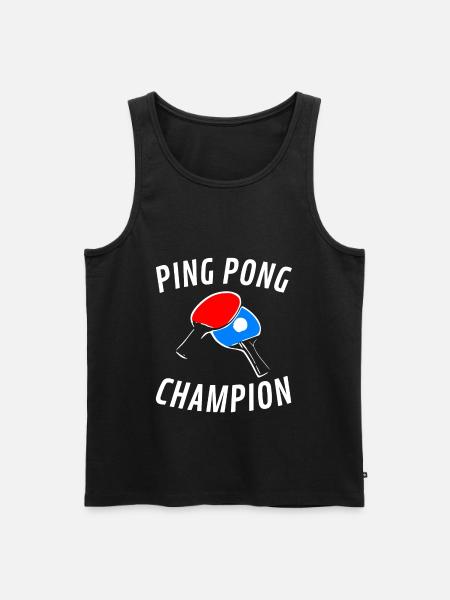 Table Tennis Master Ping-Pong - Men's Premium Organic Tank Top - black