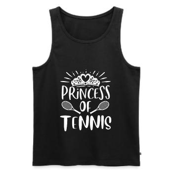 Prinzessin Des Tennisclubs - Männer Premium Bio Tank Top - Schwarz - Vorne - Michal (187cm)