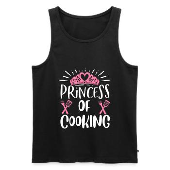 Princesse de la cuisine - Débardeur bio Premium Homme - noir - Devant - Michal (187cm)