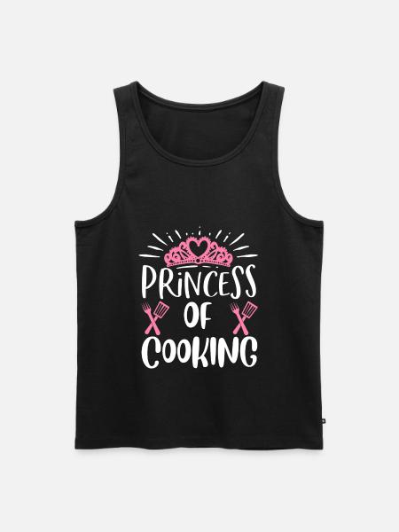 Princess Of Cooking - Men's Premium Organic Tank Top - black