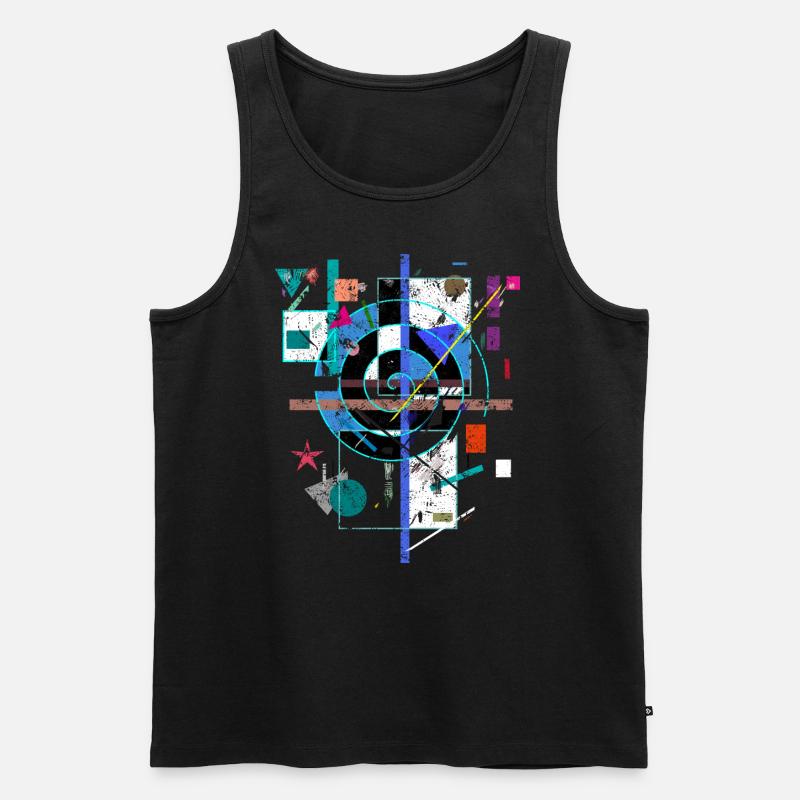 Kunst - Männer Premium Bio Tank Top - Schwarz