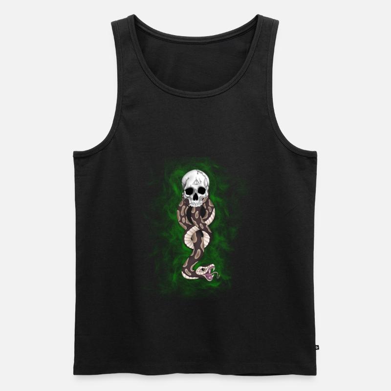Dunkles Mal - Männer Premium Bio Tank Top - Schwarz