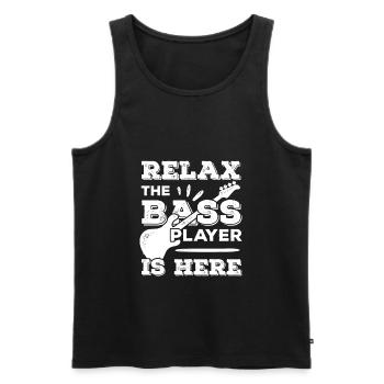 Bass player bass guitar bass bass guitarist gift - Men's Premium Organic Tank Top - black - Front - Michal (187cm)