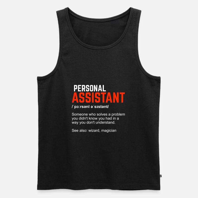 Personal Assistant Definition Geschenk - Männer Premium Bio Tank Top - Schwarz