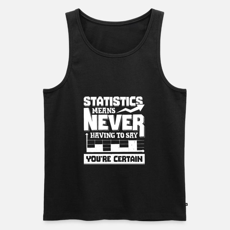Statistik Data Science Statistiker Geschenk - Männer Premium Bio Tank Top - Schwarz