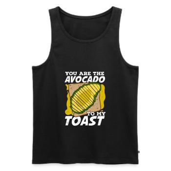 Avocado Partnership Love Couple Gift - Men's Premium Organic Tank Top - black - Front - Michal (187cm)