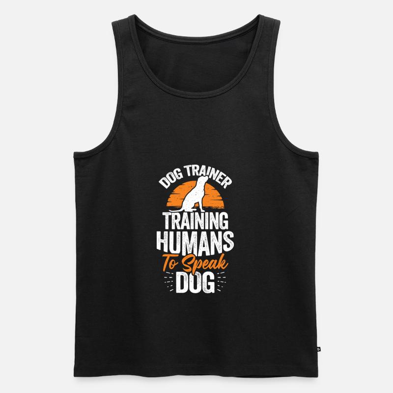 Hundeschule Hundetrainer Geschenk - Männer Premium Bio Tank Top - Schwarz