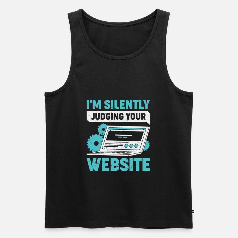 Lustiges Webdesign Webdesigner Geschenk - Männer Premium Bio Tank Top - Schwarz