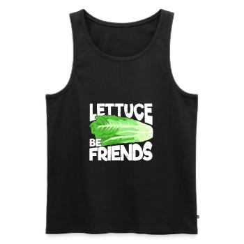 Garten Gartenarbeit Kopfsalat Gärtner Geschenk - Männer Premium Bio Tank Top - Schwarz - Vorne - Michal (187cm)