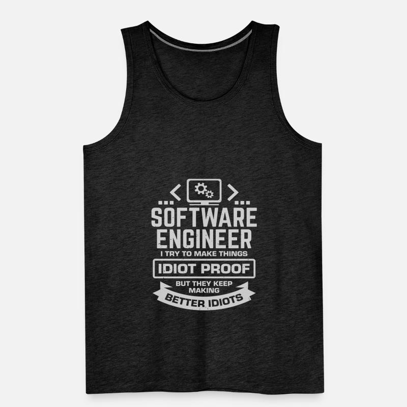 Software Engineer Software Developer Gift Men's Premium Organic Tank Top
