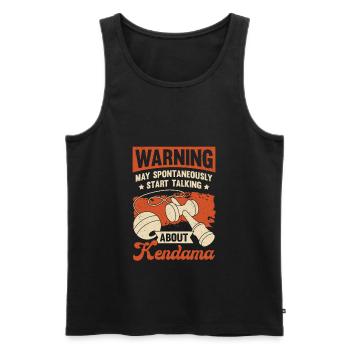 Kendama Game Kendama Player Gift - Men's Premium Organic Tank Top - black - Front - AI Model Male 178 light (178cm)