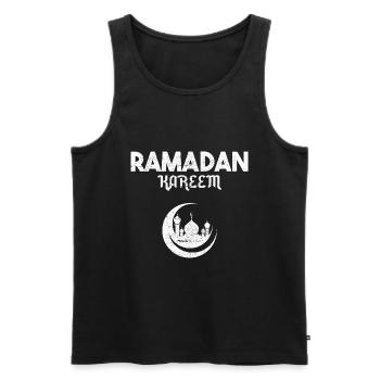 Ramadan Kareem Moschee Muslim Geschenk - Männer Premium Bio Tank Top - Schwarz - Vorne - AI Model Male 178 light (178cm)