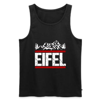 Eifel Wanderung wandern Geschenk - Männer Premium Bio Tank Top - Schwarz - Vorne - AI Model Male 178 light (178cm)