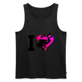 Diving Free Dive Men's Scuba Diver Diving - Men's Premium Organic Tank Top - black - Front - Michal (187cm)