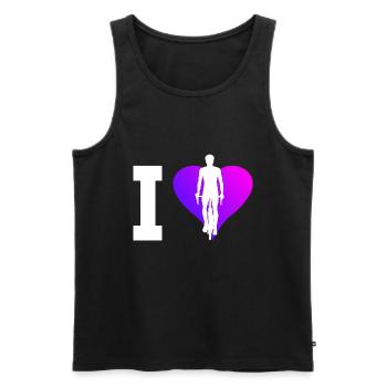 Cyclists Cycling Men Cycling - Men's Premium Organic Tank Top - black - Front - Michal (187cm)