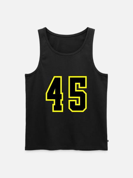 45 Number Leotard - Men's Premium Organic Tank Top - black