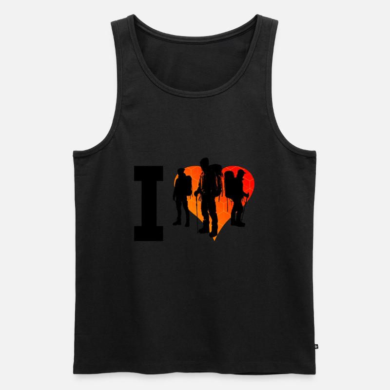 Climber Boulder Climbing Climber Bouldering - Men's Premium Organic Tank Top - black