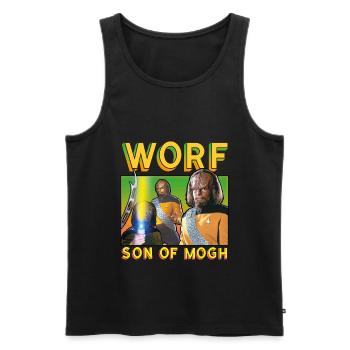 Star Trek The Next Generation Worf - Men's Premium Organic Tank Top - black - Front - AI Model Male 178 light (178cm)