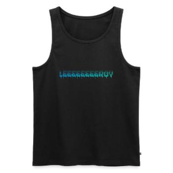 Leeeeeeeroy - Männer Premium Bio Tank Top - Schwarz - Vorne - Michal (187cm)