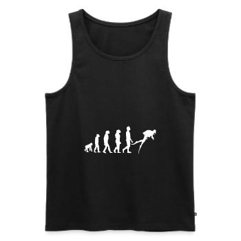 Tauchentwicklung - Männer Premium Bio Tank Top - Schwarz - Vorne - AI Model Male 178 light (178cm)
