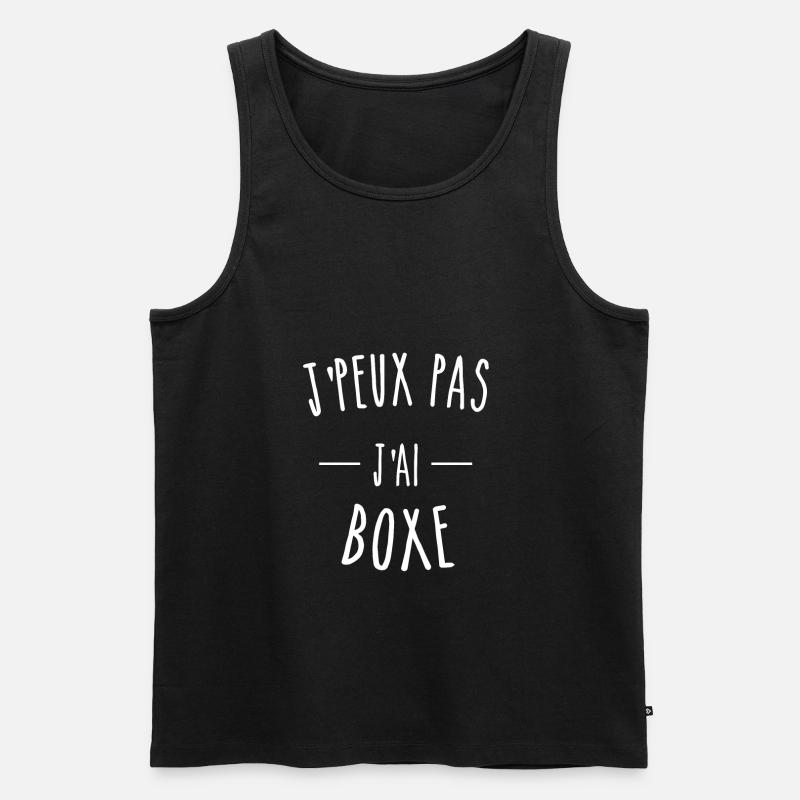 I CANNOT I BOXED - Men's Premium Organic Tank Top - black