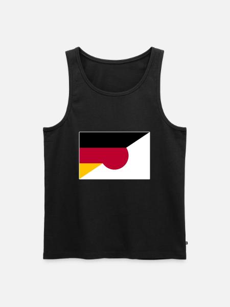 Germany Japan Dual citizenship - Men's Premium Organic Tank Top - black