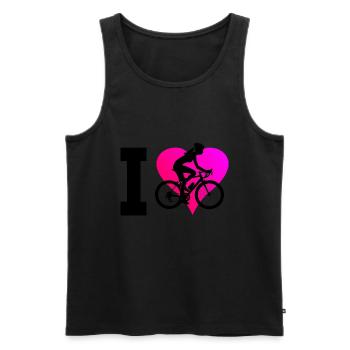 Herren Fahrradfahren Radfahren Mtb Radfahrer - Männer Premium Bio Tank Top - Schwarz - Vorne - Michal (187cm)