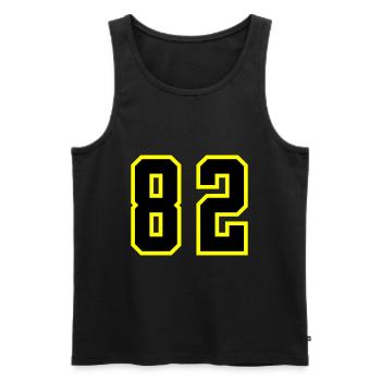 82 Number Leotard - Men's Premium Organic Tank Top - black - Front - Michal (187cm)