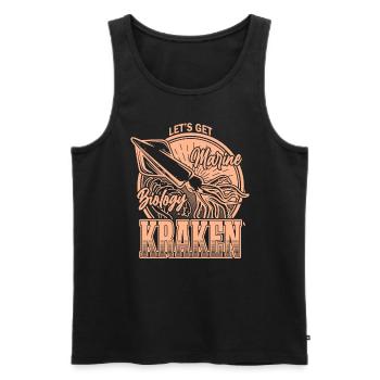 Lass uns Kraken Funny Squid Marine Biologist Sea bekommen - Männer Premium Bio Tank Top - Schwarz - Vorne - AI Model Male 178 light (178cm)