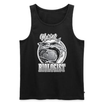 Meeresbiologe Hammerhai Meeresbiologie - Männer Premium Bio Tank Top - Schwarz - Vorne - AI Model Male 178 light (178cm)