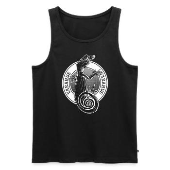 Monitor Eidechse Tattoo Stil Reptilienhalter Varanus - Männer Premium Bio Tank Top - Schwarz - Vorne - AI Model Male 178 light (178cm)