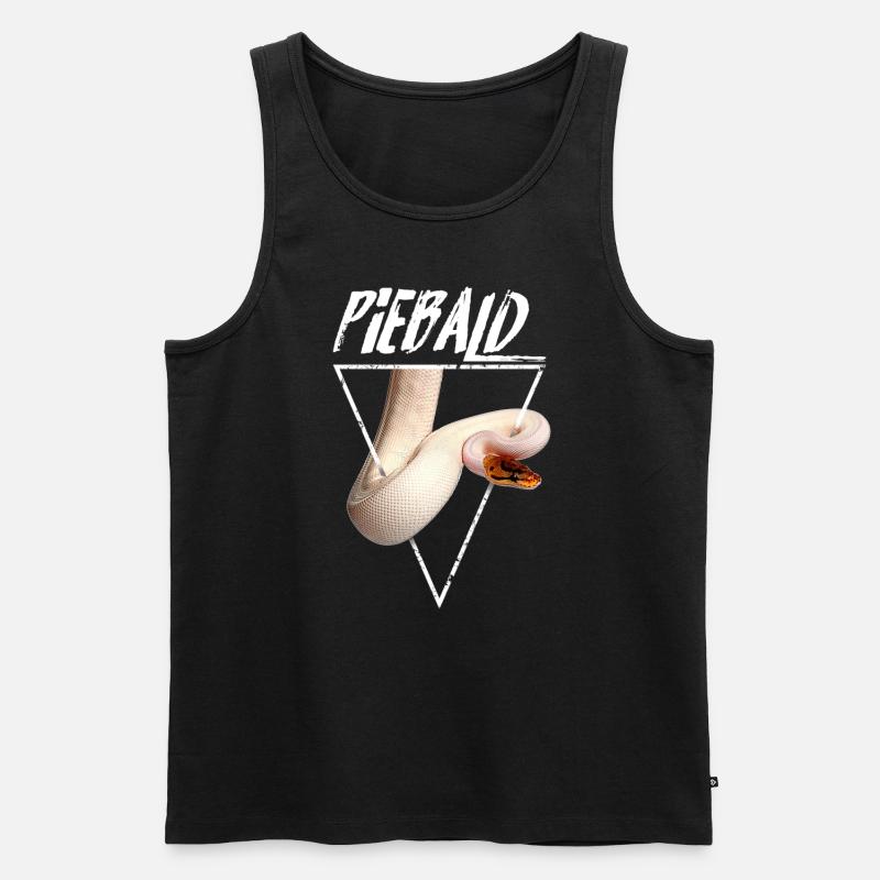 Piebald Ball Python Reptilienpfleger - Männer Premium Bio Tank Top - Schwarz