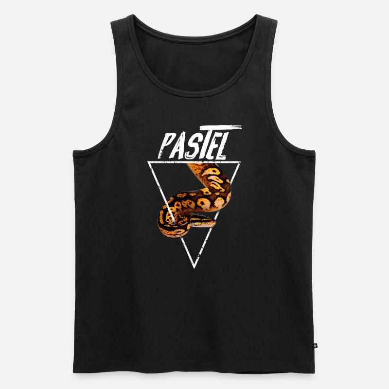 Pastel Ball Python Besitzer - Männer Premium Bio Tank Top - Schwarz