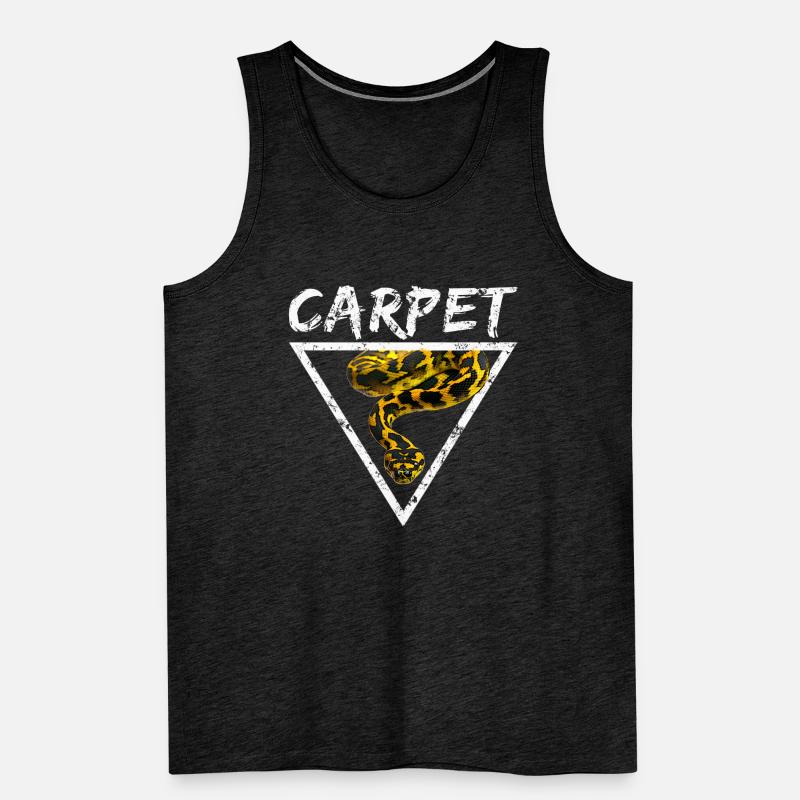 Carpet Python Geometric Snake Owner Men's Premium Organic Tank Top