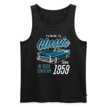 I'm Not Old I'm Classic Car Vintage Born In 1959 - Men's Premium Organic Tank Top - black - Front - Michal (187cm)