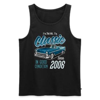 I'm Not Old I'm Classic Car Vintage Born In 2006 - Men's Premium Organic Tank Top - black - Front - Michal (187cm)