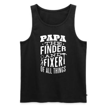 Mr Fix It Funny Dad Outils de fête des pères - Débardeur bio Premium Homme - noir - Devant - Michal (187cm)