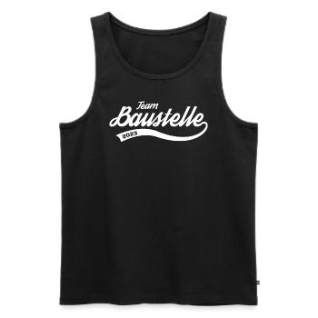 Team Construction Site 2023 Client Owner Dream House - Men's Premium Organic Tank Top - black - Front - AI Model Male 178 light (178cm)