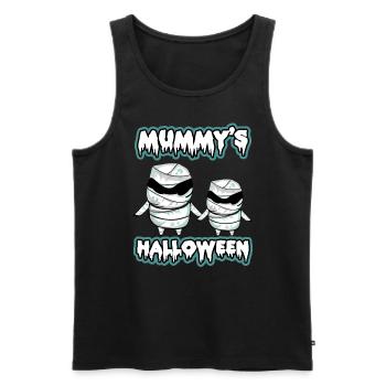 Halloween Mummy Trick Or Treat Mummy Costume de Mummy - Débardeur bio Premium Homme - noir - Devant - AI Model Male 178 light (178cm)