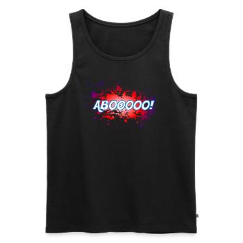 ABOOOO! - Männer Premium Bio Tank Top - Schwarz - Vorne - Michal (187cm)