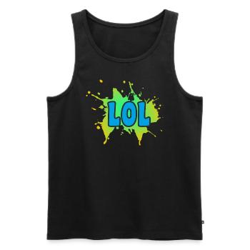 LOL - Männer Premium Bio Tank Top - Schwarz - Vorne - Michal (187cm)