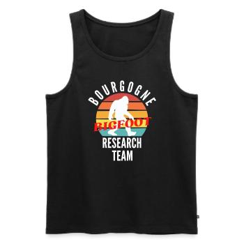 BOURGOGNE BIGFOOT RESEARCH TEAM - Débardeur bio Premium Homme - noir - Devant - Michal (187cm)